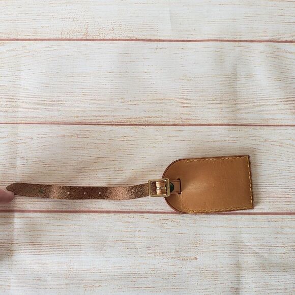 Authentic Louis Vuitton Leather Luggage Tag Holder Adjustable - Picture 7 of 10